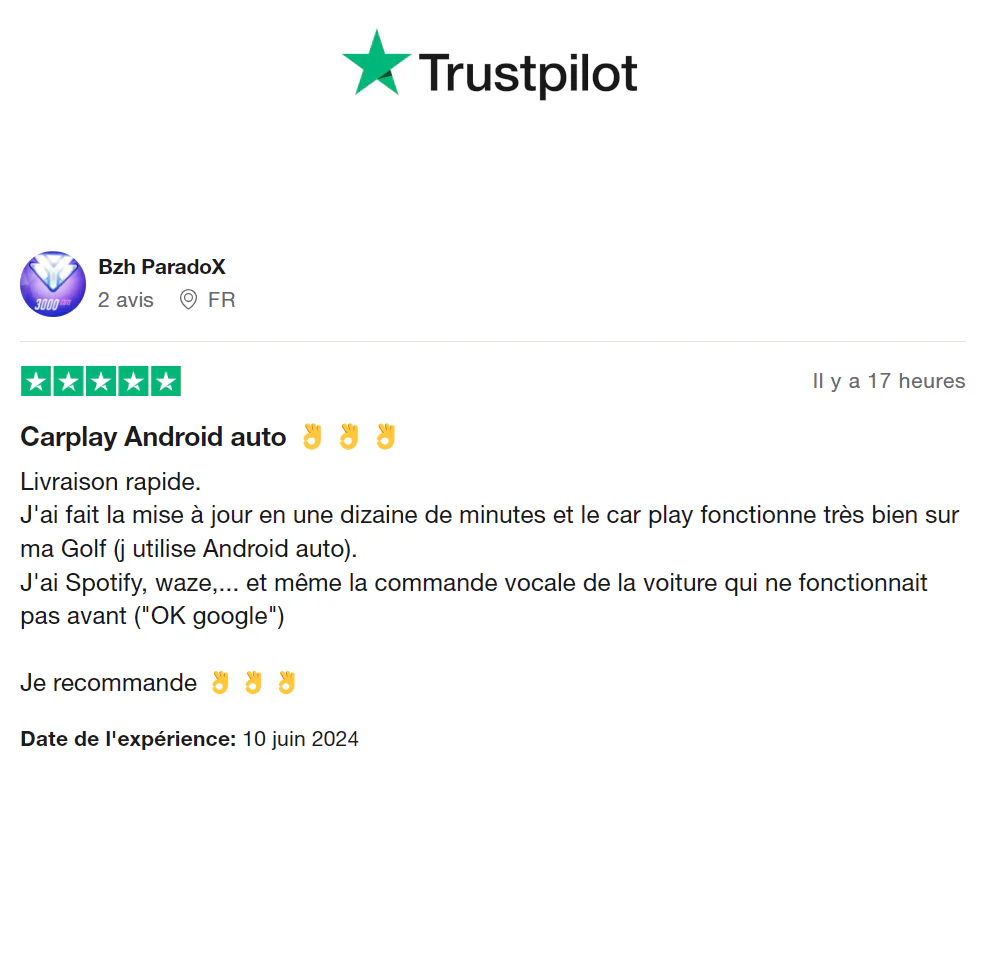 Activation de l'option Carplay via SD pour Volkswagen - Image 4