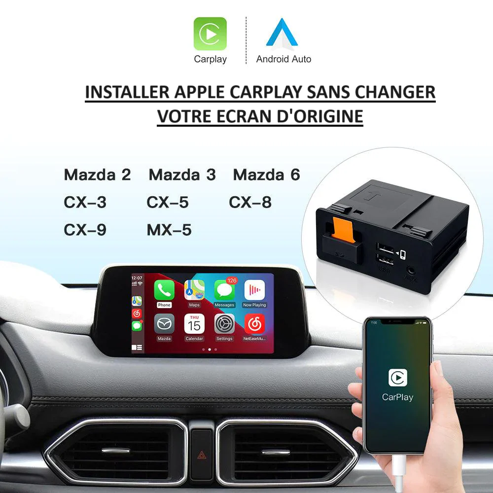 Adaptateur USB Apple Carplay pour MAZDA - Image 3