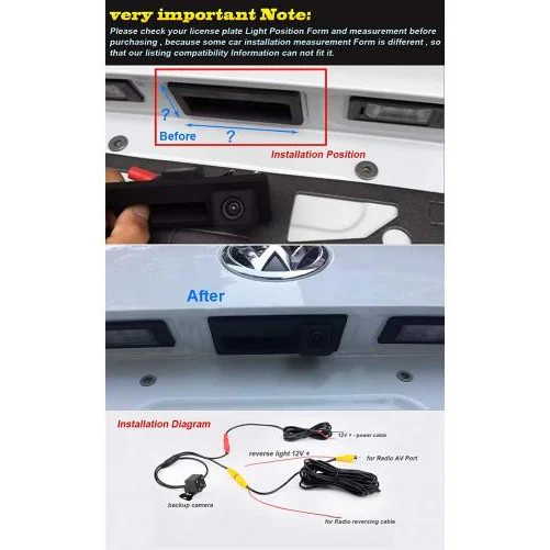 Caméra de recul poignée pour Audi A1 / S1 - Image 3
