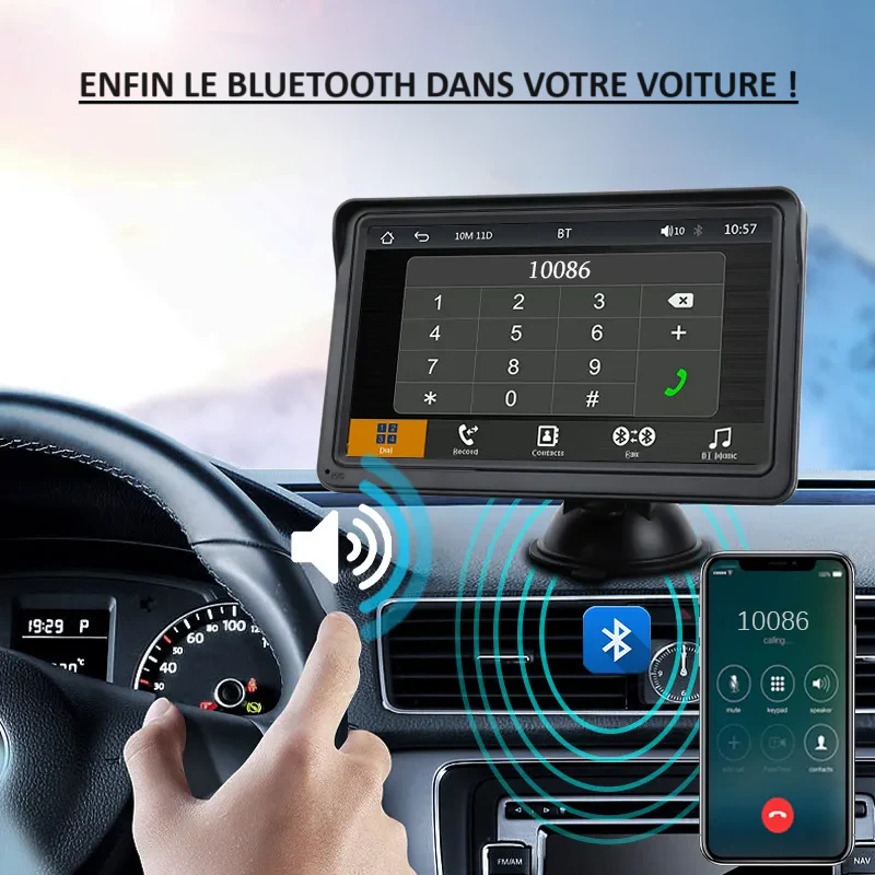 Ecran IPS compatible Apple Carplay - Image 4